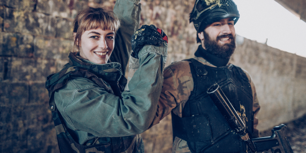 Le paintball est une activité ludique pour les adultes et enfants